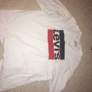 Levis white long sleeve
